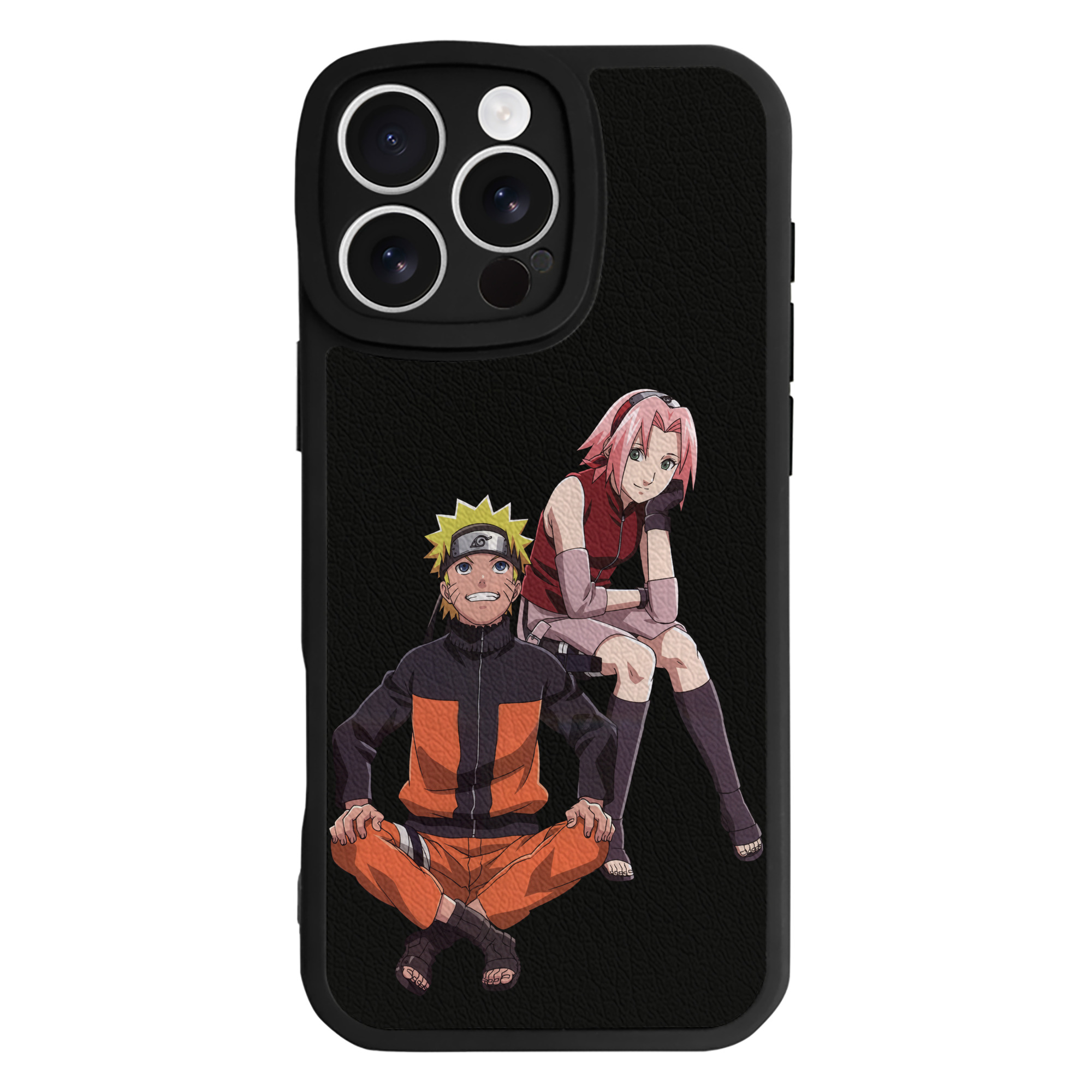 （画像用） NARUTO -ナルト- うずまき ナルト Uzumaki Naruto 【iPhone 16シリーズ対応】シリコンスマホケース（レザー調） 材質：シリコン